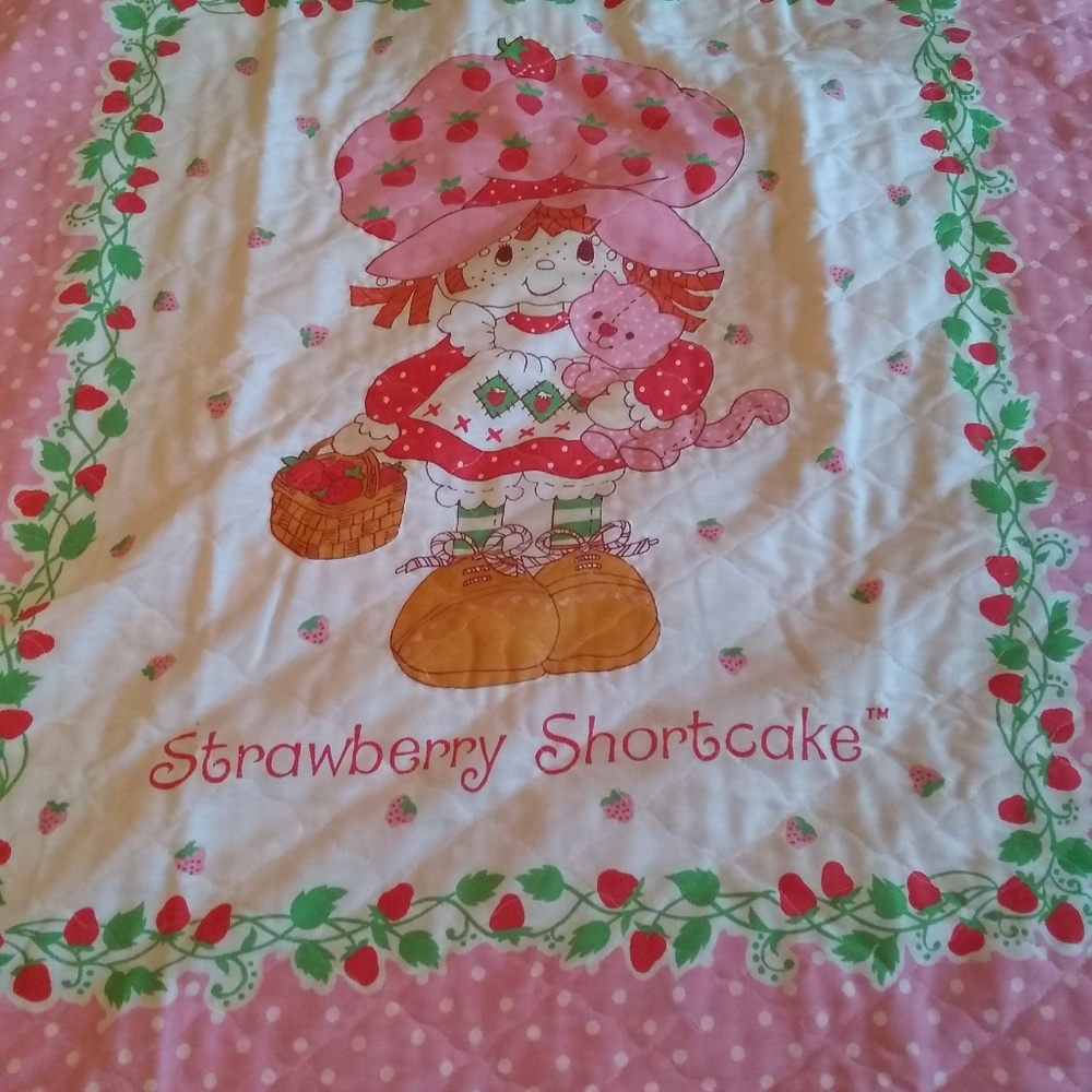 Vintage strawberry shortcake quilt